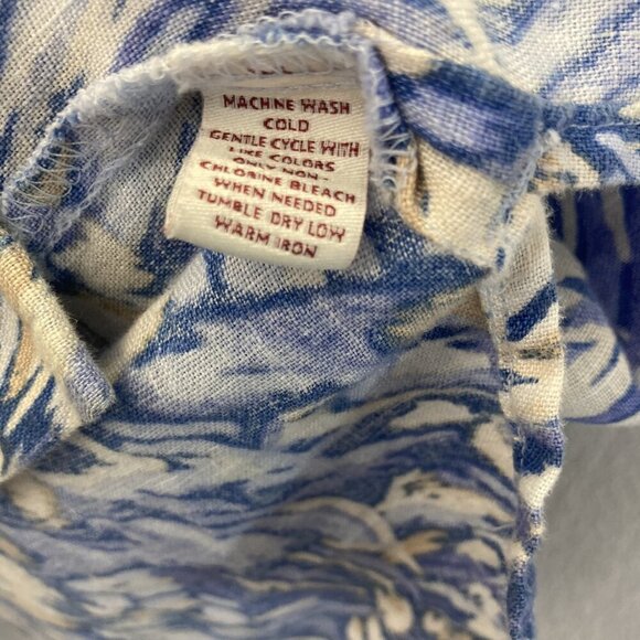 JM Collection Button Up 100% Linen‎ Shirt Womens 22W 3/4 Sleeve Lightweight Top - Picture 11 of 13